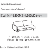 TIDY KANAPÉ BALOS OTTOMANNAL