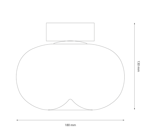 Milagro Vaso Plafonlámpa