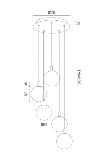 Argon Aruba Függő Lámpa