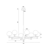 Argon Aruba csillár